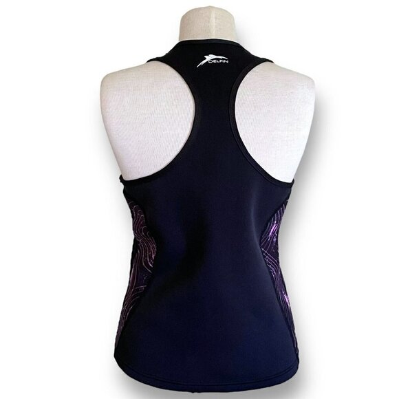 Delfin Womens Heat Maximizing Racerback Tank XXXL Black Purple Infrared Neoprene - Picture 5 of 7